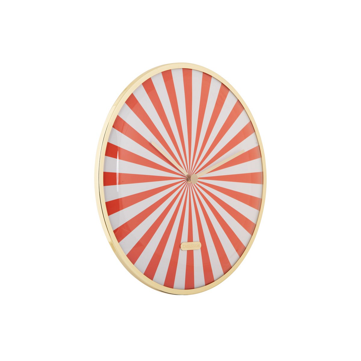 Wandklok Candy Swirl Dome Oranje