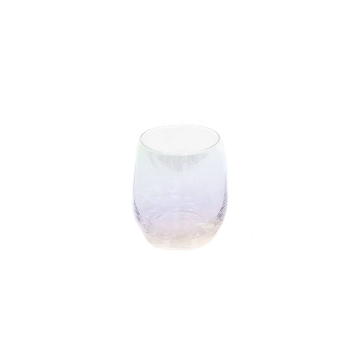 Glaswerk Waterglas Regenboog Set van 2 8,5x 9,5 cm