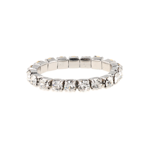 Alice Ring Kristal Rhodium S/M