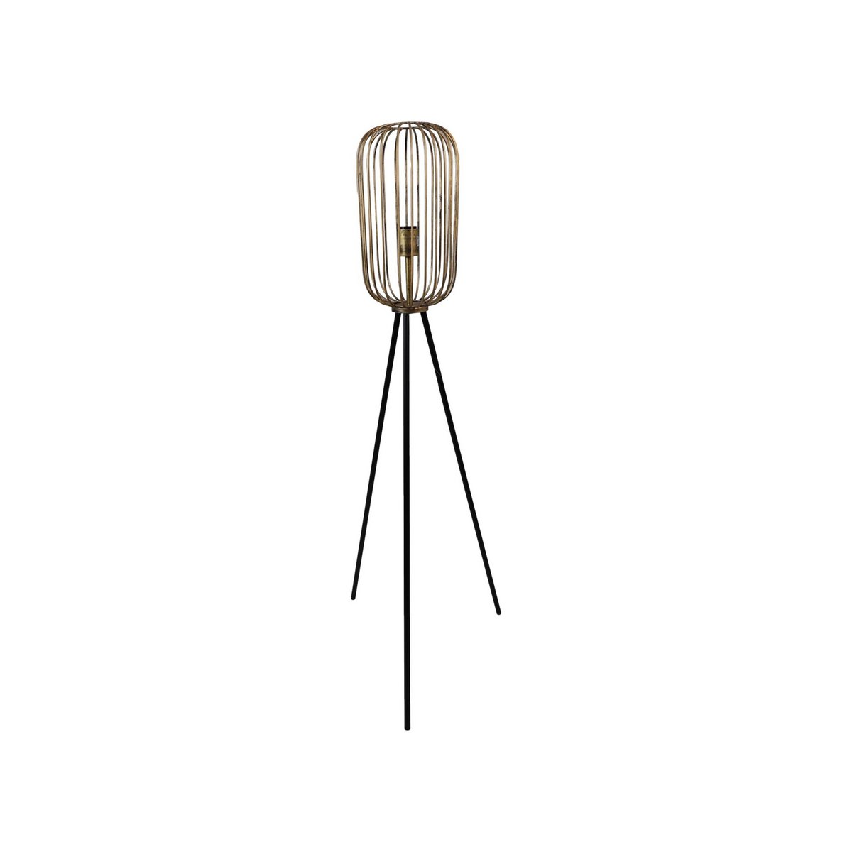 HSM Collection Vloerlamp Statief Klein ø30x120 Goud/Zwart Metaal