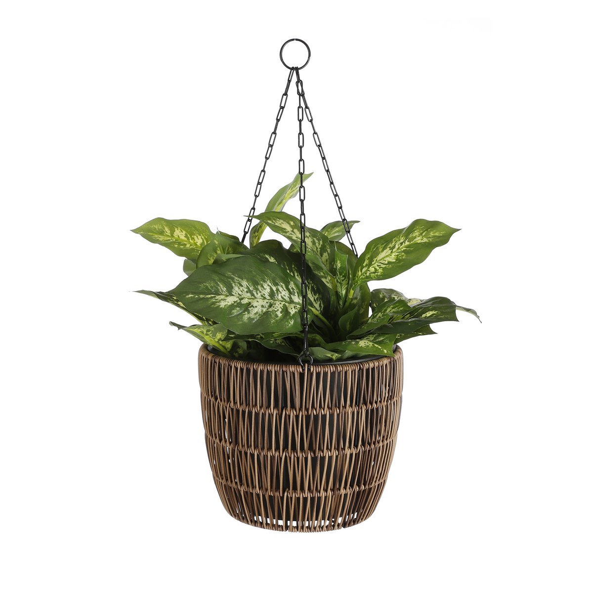 Dieffenbachia Kunstplant in Bloempot Stan H40 x Ø30 cm Groen