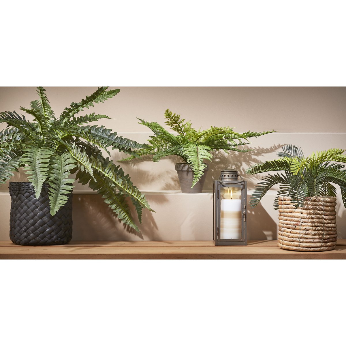 Cycas Palm Kunstplant in Bloempot Stan H37 x Ø44 cm Groen