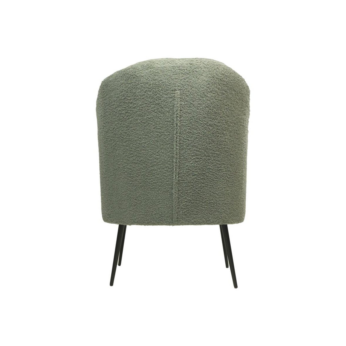 Fauteuil 77x68x83 Grijs/Zwart Teddy/Bouclé/Metaal