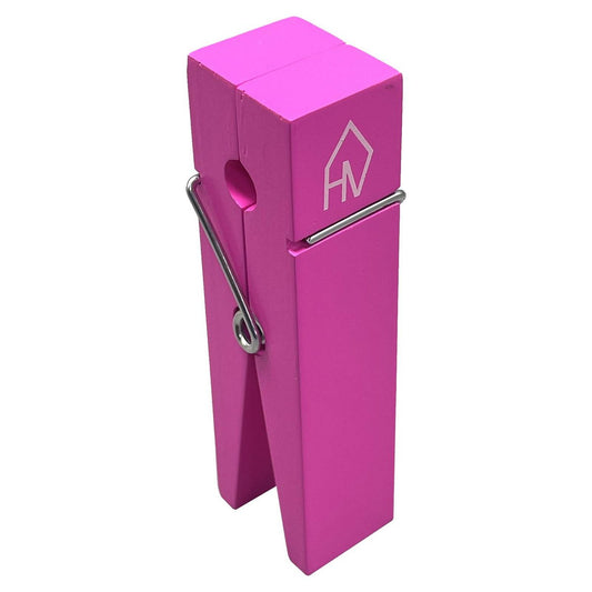 Clip Hout Neon Roze 4x15cm