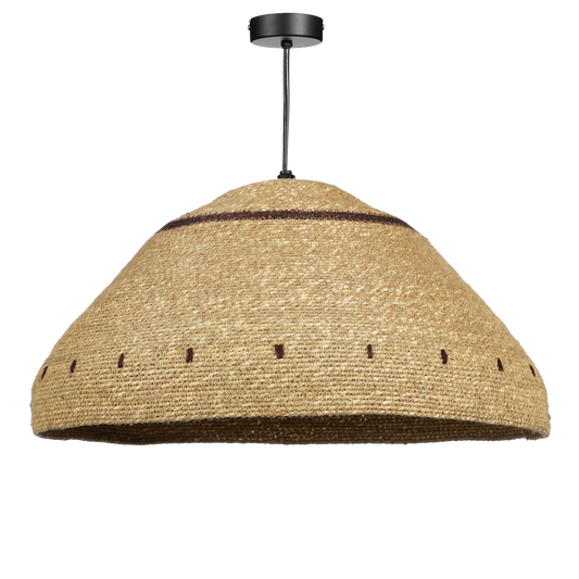 Joulz Hanglamp H22 x Ø41 cm Jute Lichtbruin