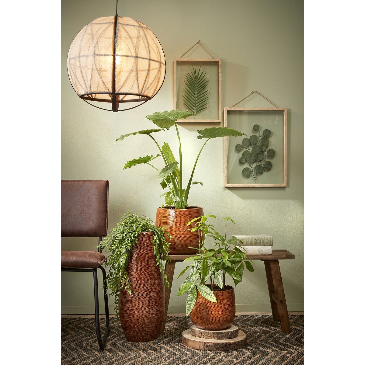 Pella Hanglamp H50 x Ø51 cm Linnen Off White