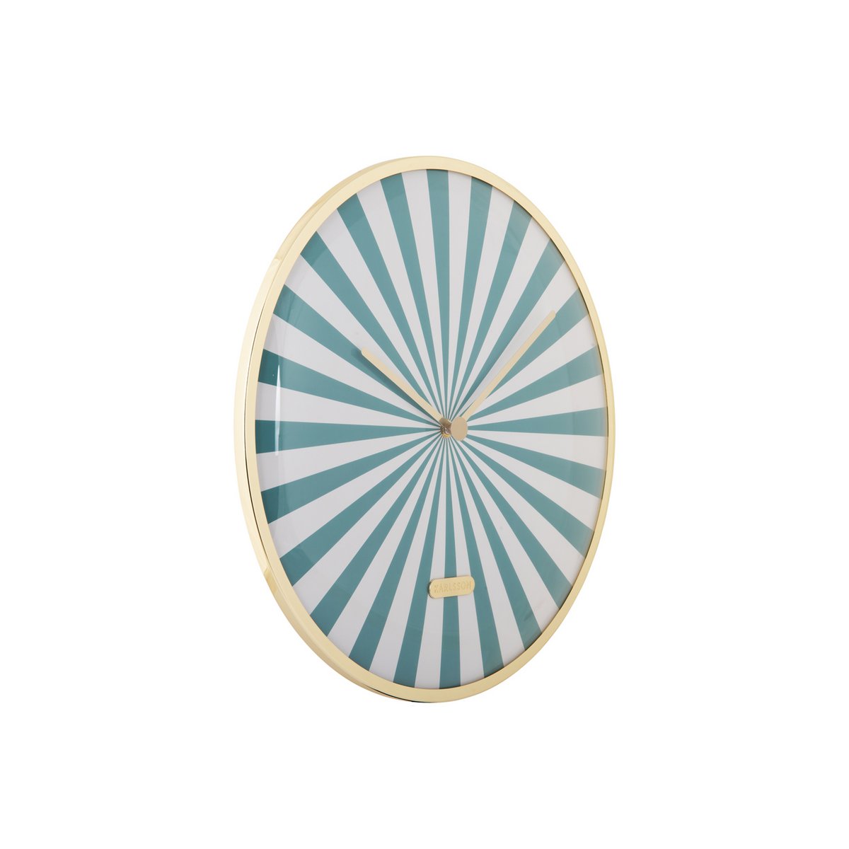 Wandklok Candy Swirl Dome Blauw