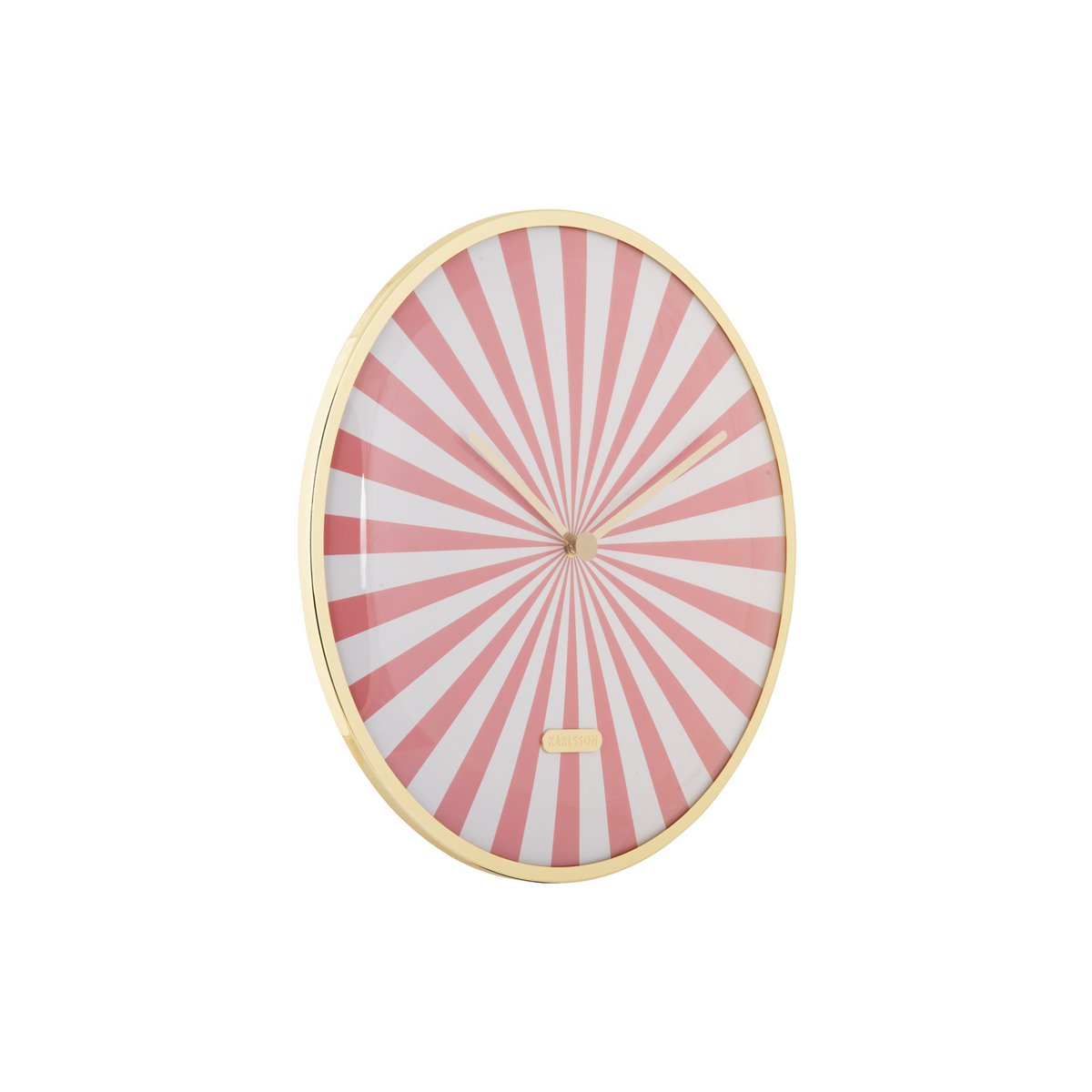 Wandklok Candy Swirl Dome Roze