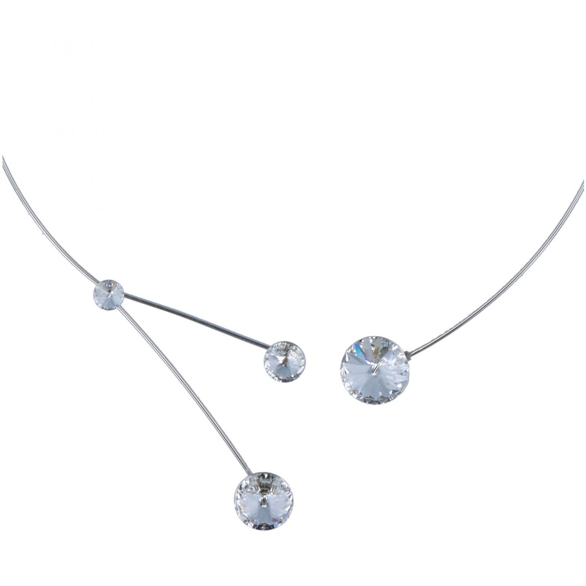 Forever Floating Crystals Ketting Rhodium