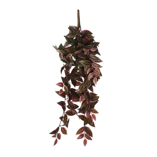 Tradescantia Kunst Hangplant L15 x B20 x H54 cm Bordeaux