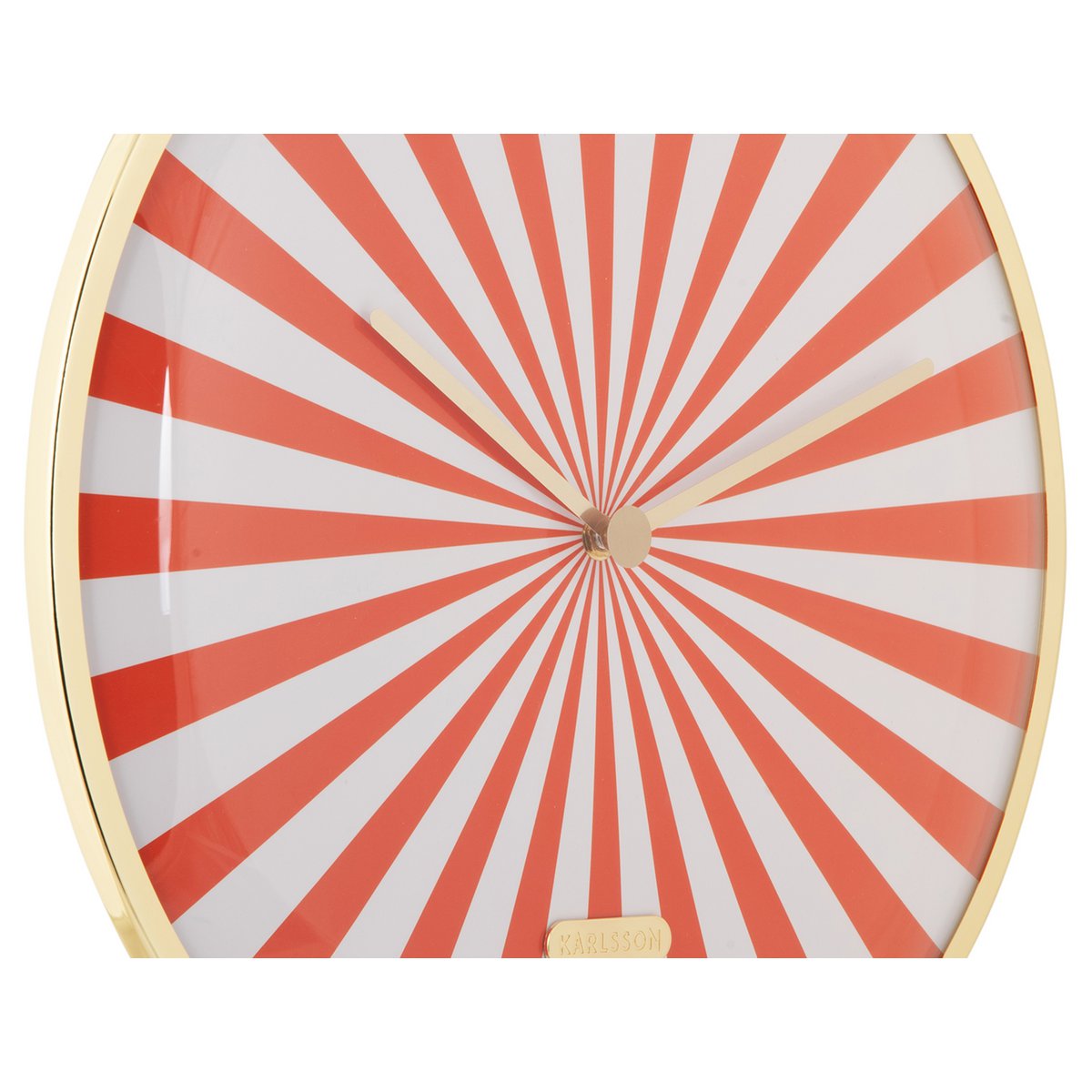 Wandklok Candy Swirl Dome Oranje