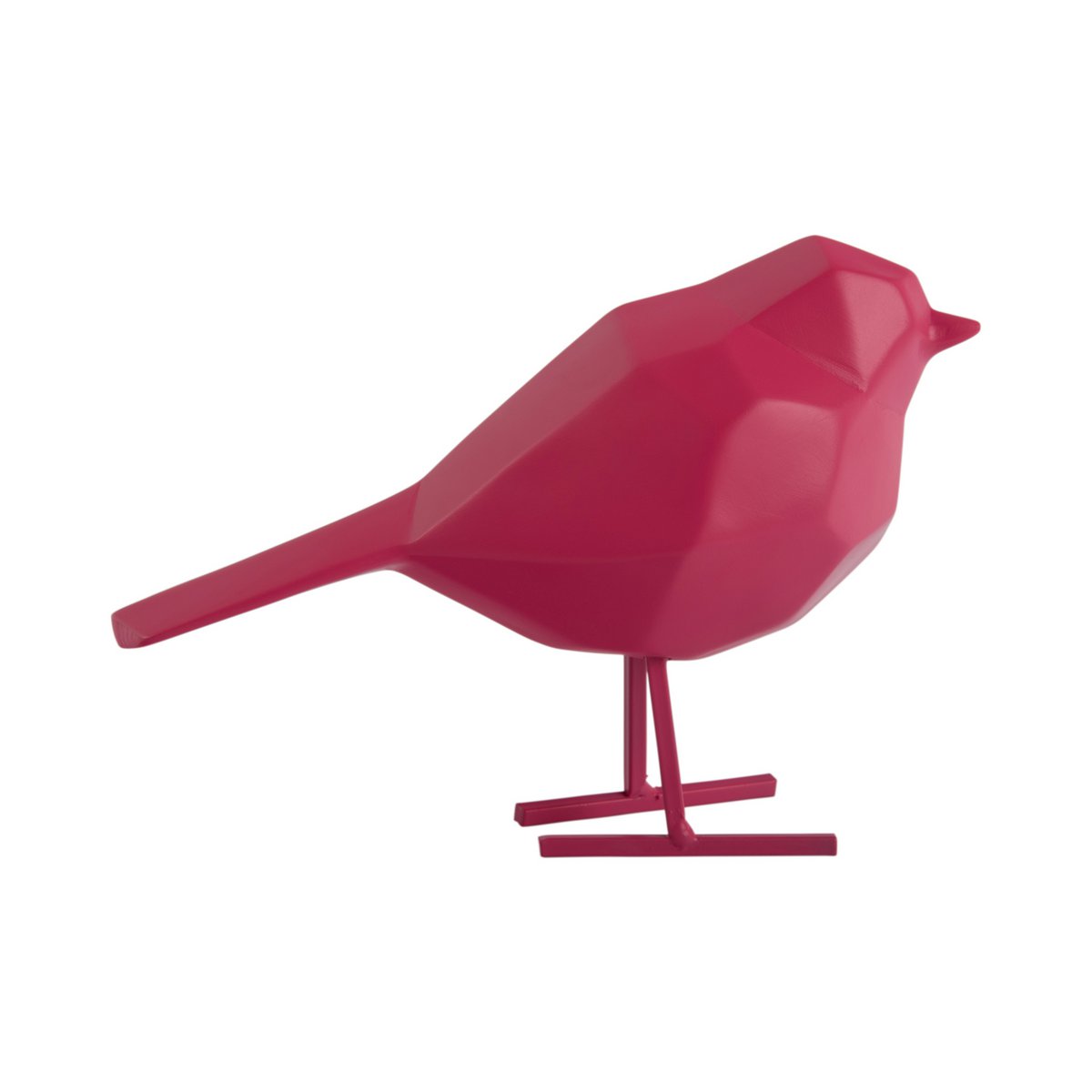 Standbeeld Origami Vogel Klein Roze