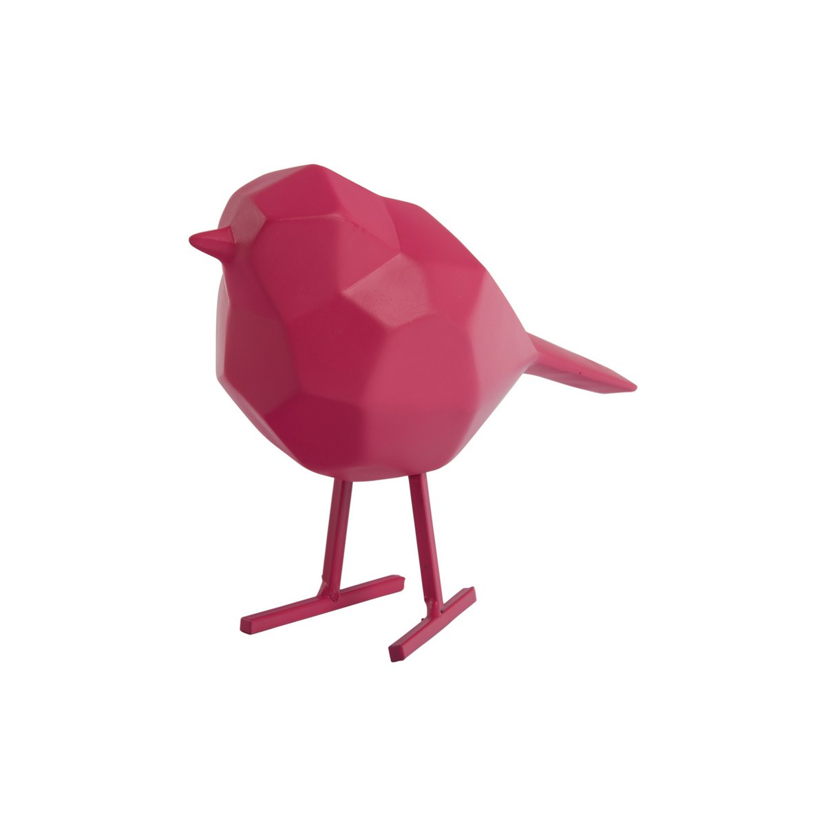 Standbeeld Origami Vogel Klein Roze