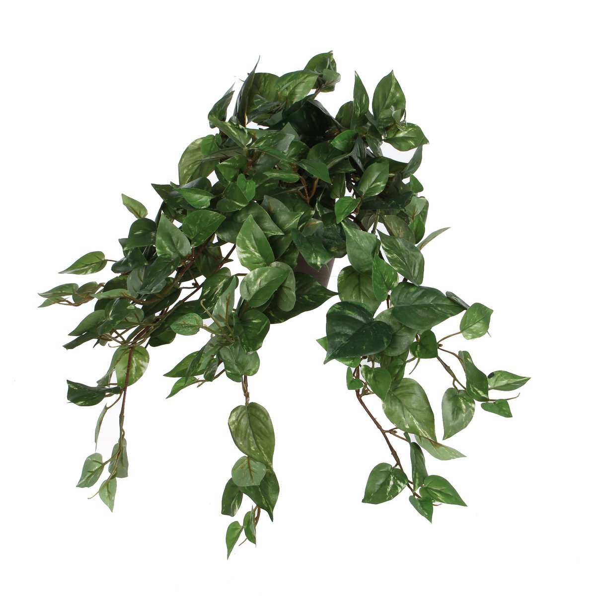 Scindapsus Kunst Hangplant in Bloempot Stan H45 x Ø25 cm Groen