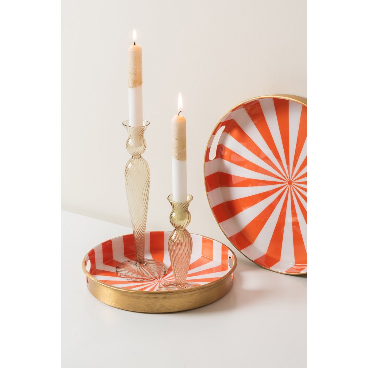 Dienbladenset Candy Swirl, Set van 2 Stuks