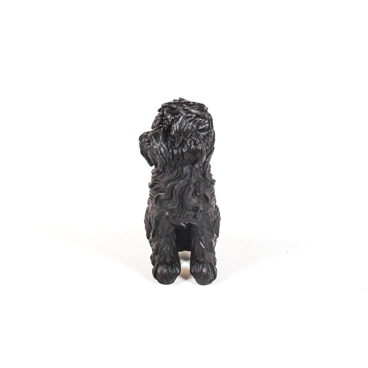 Ornament Labradoodle Hond Polyresin Zwart 16x23,5cm