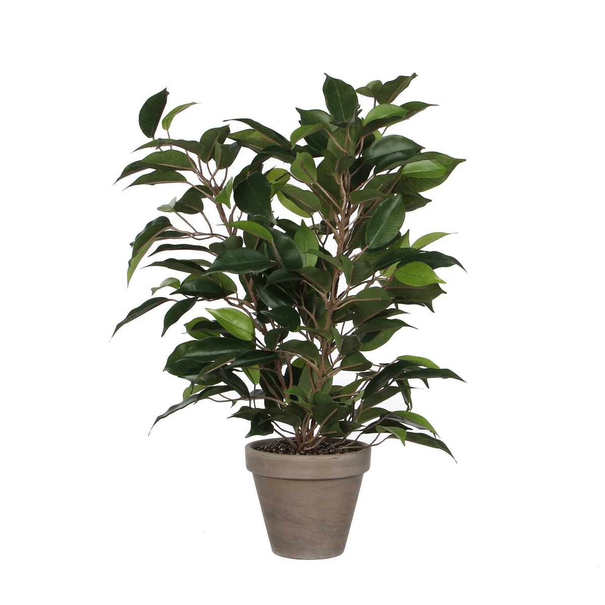 Ficus Natasja Kunstplant in Bloempot Stan H40 x Ø30 cm Groen