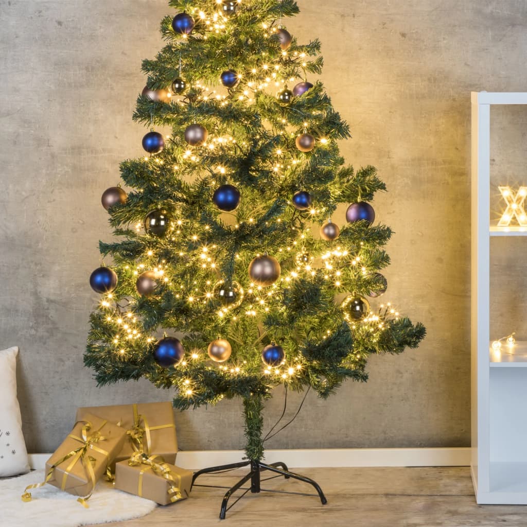 HI Kerstboom met metalen standaard 180 cm groen