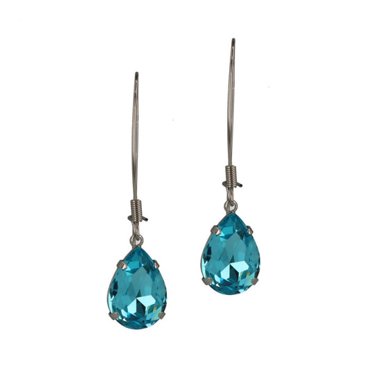 Ida Oorhangers Aqua Rhodium