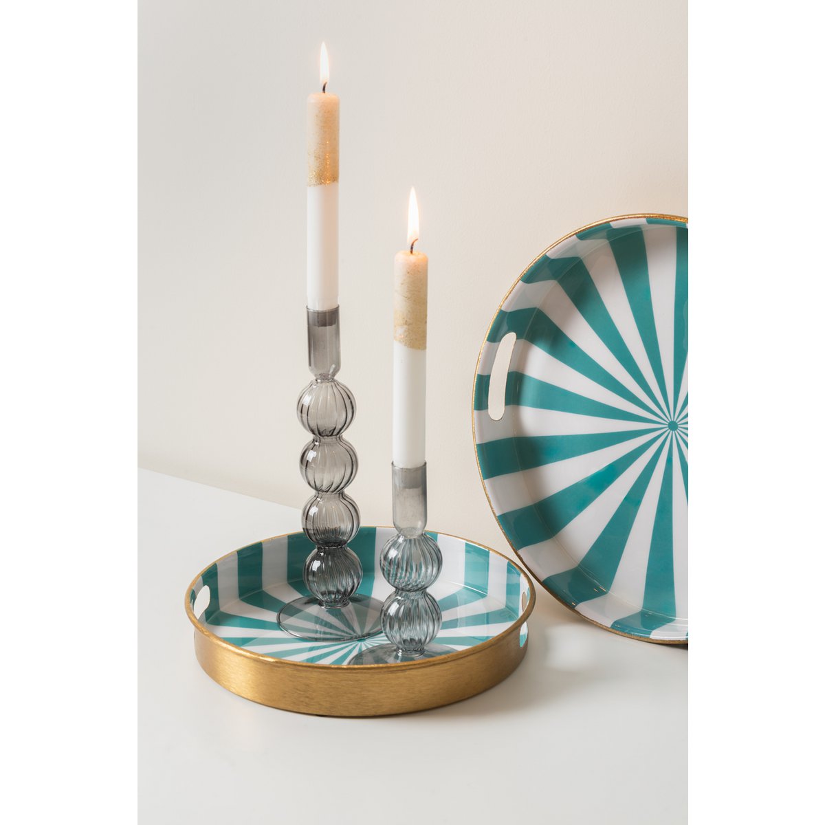 Dienbladenset Candy Swirl, Set van 2 Stuks