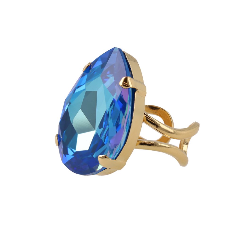 Eva Ring Bermuda Blauw