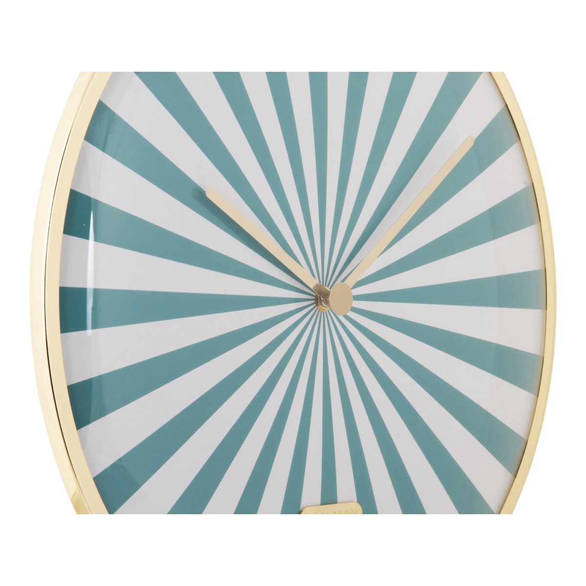 Wandklok Candy Swirl Dome Blauw