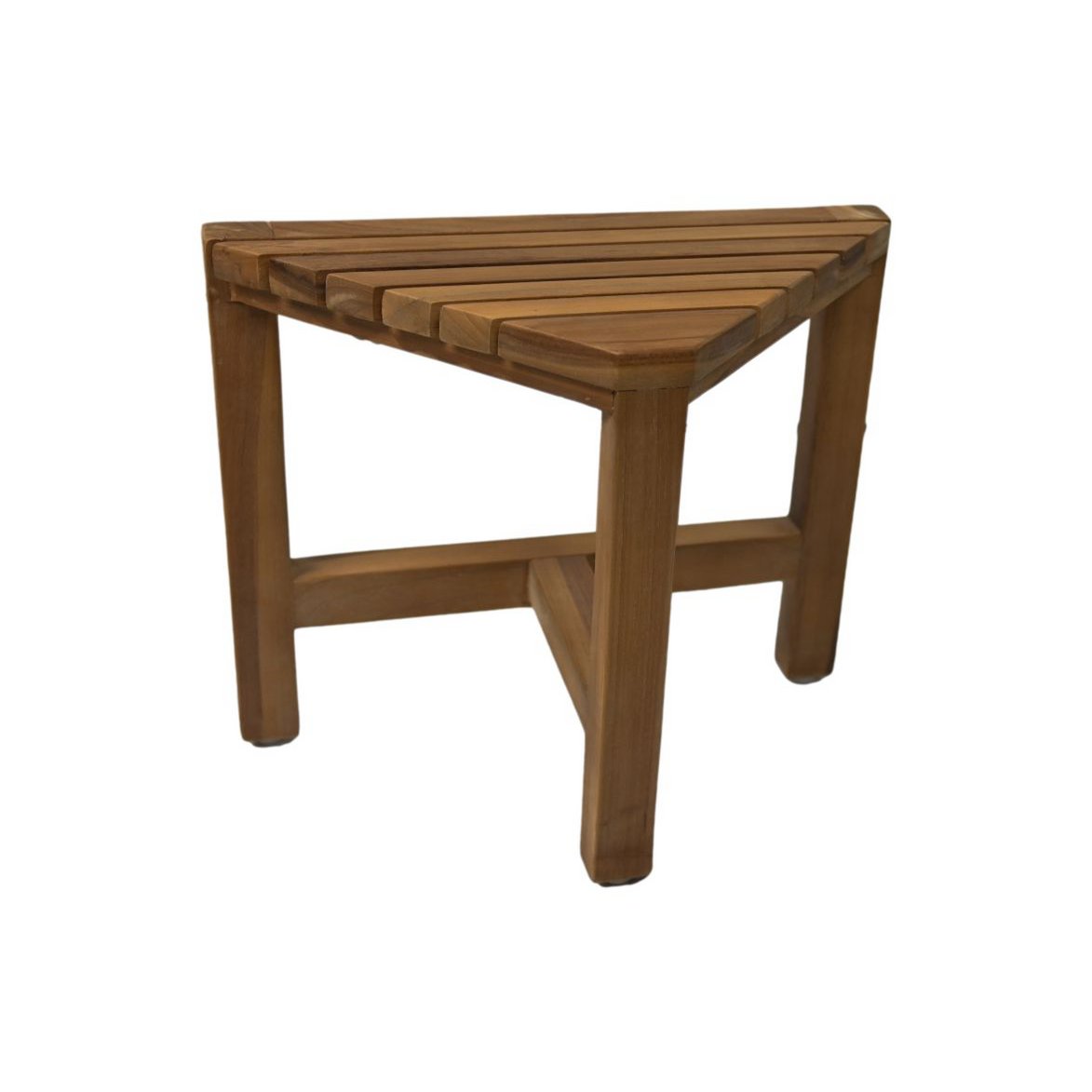 Decoratieve hoekkruk 38x20x32 Natuurlijk Teak Set van 2