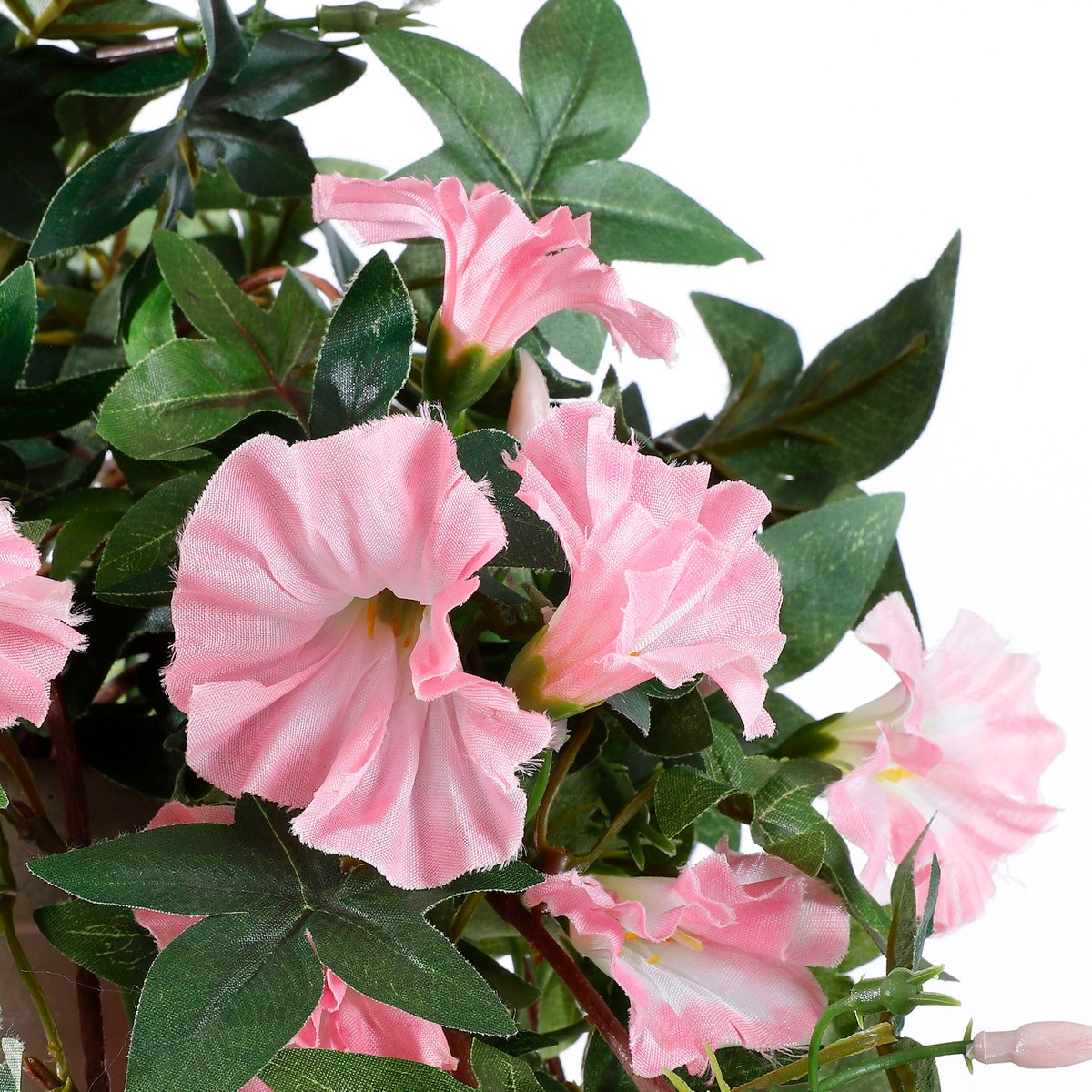 Petunia Kunst Hangplant in Bloempot Stan L25 x B45 x H50 cm Roze