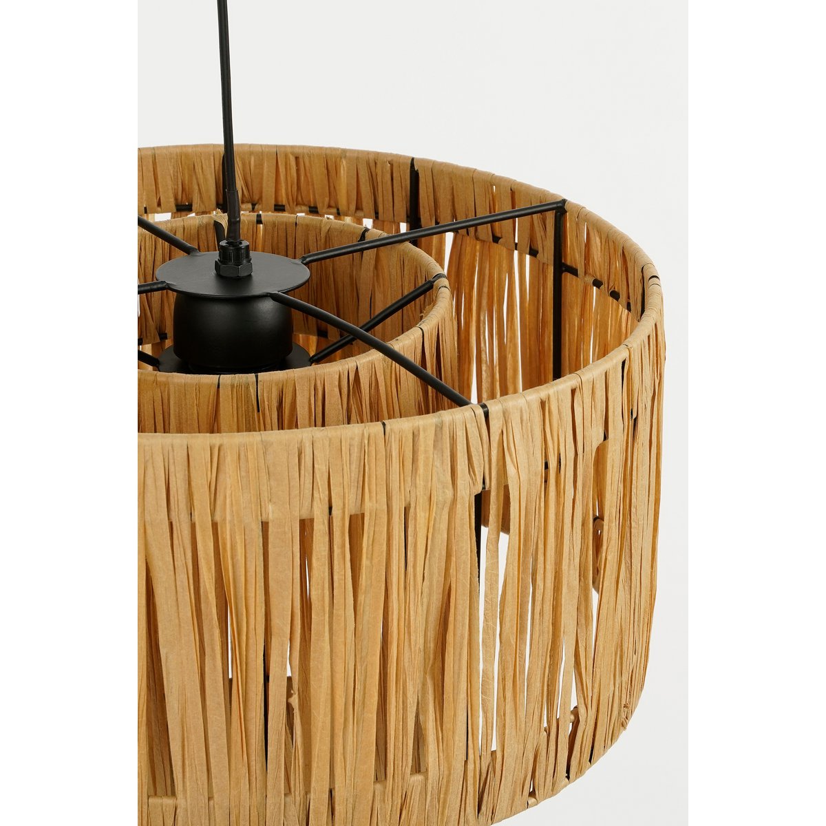 Elisa Hanglamp H30 x Ø35 cm Raffia Lichtbruin