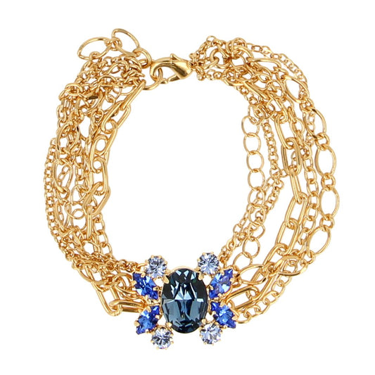 Blauwe Kever Statement Armband