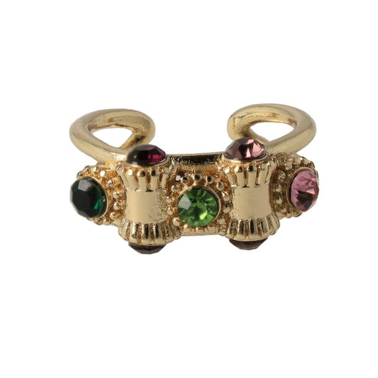 Otazu Vintage Barrel Ring Multicolor Gold