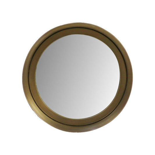 HSM Collection Ronde Spiegel 20x7x20 Goud Metaal