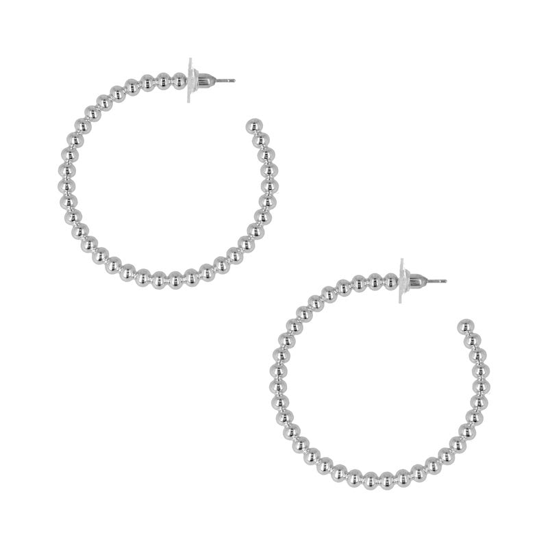 Goddelijke Rhodium Bubble Hoops