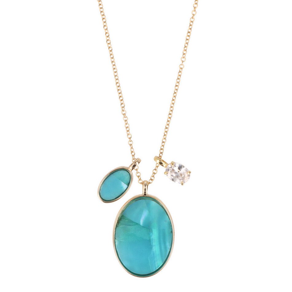 Otazu Turquoise Crystal Ketting