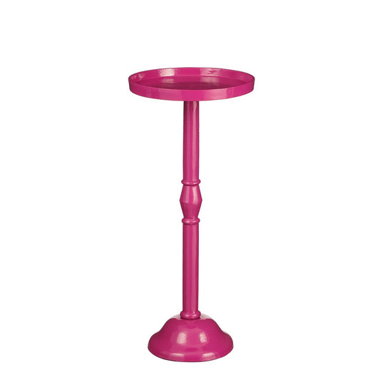 Duco Bijzettafel H58 x Ø25 cm Gerecycled Aluminium Roze