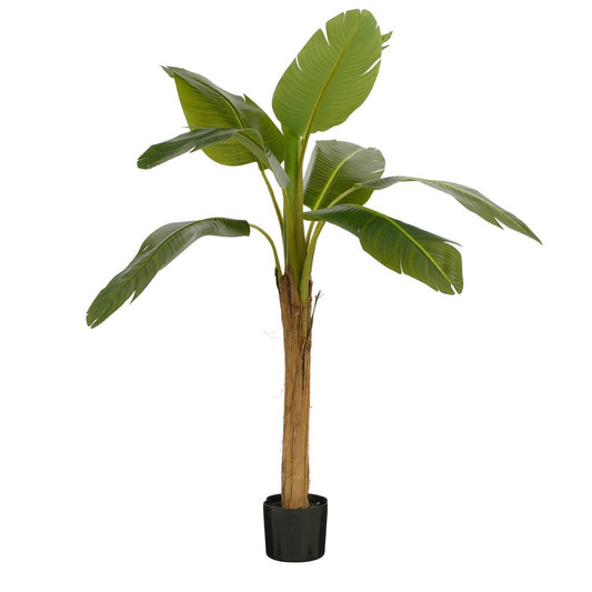 Kunstplant Bananenboom in Pot H155 x Ø90 cm Groen