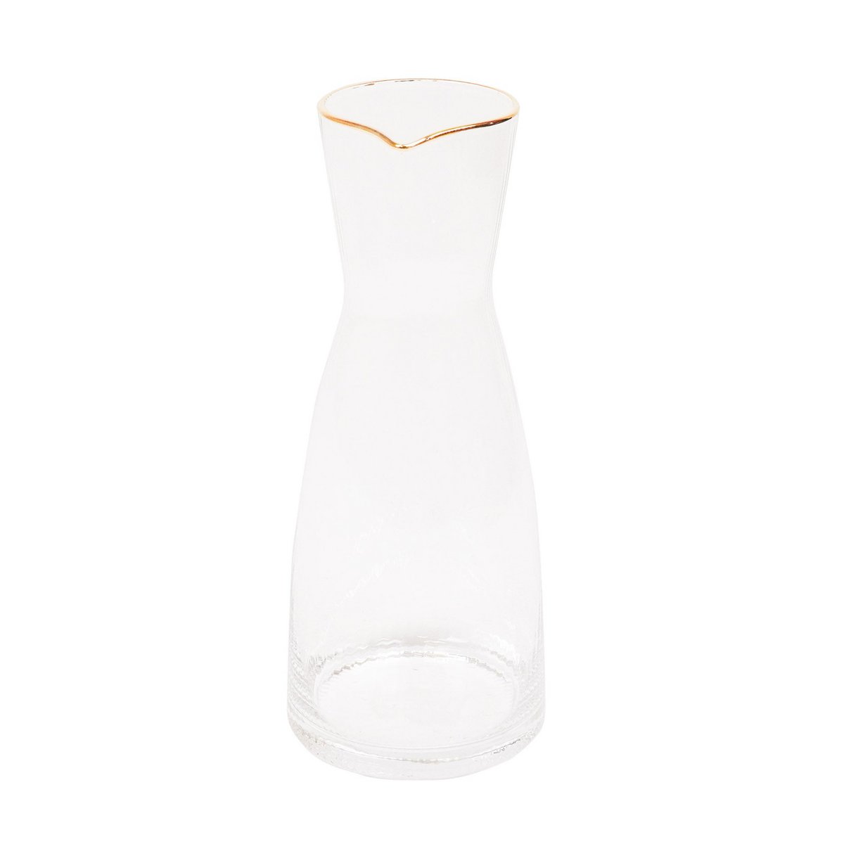 Waterkan Glas Helder/Goud 10,5x10,5x24,5cm