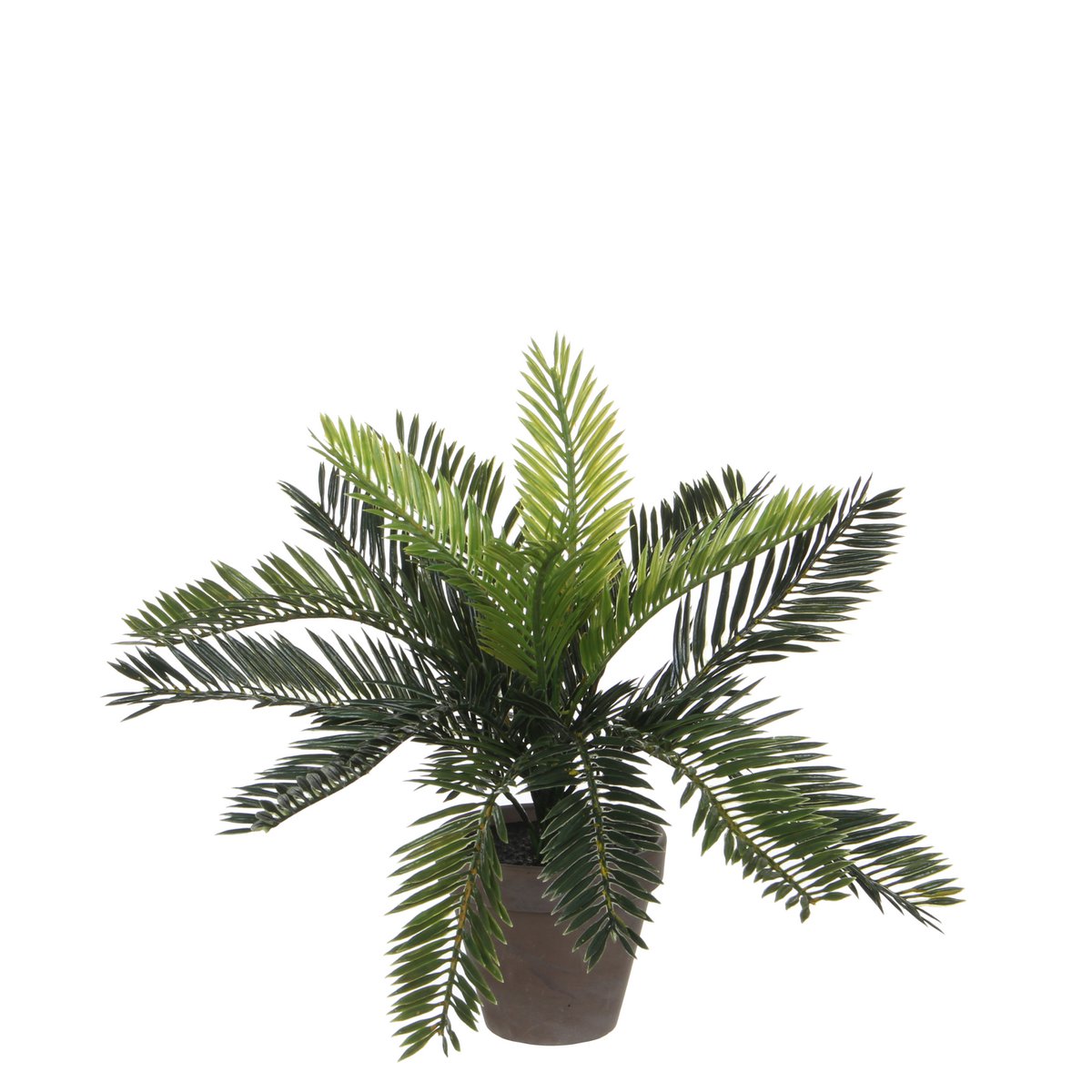 Cycas Palm Kunstplant in Bloempot Stan H33 x Ø34 cm Groen