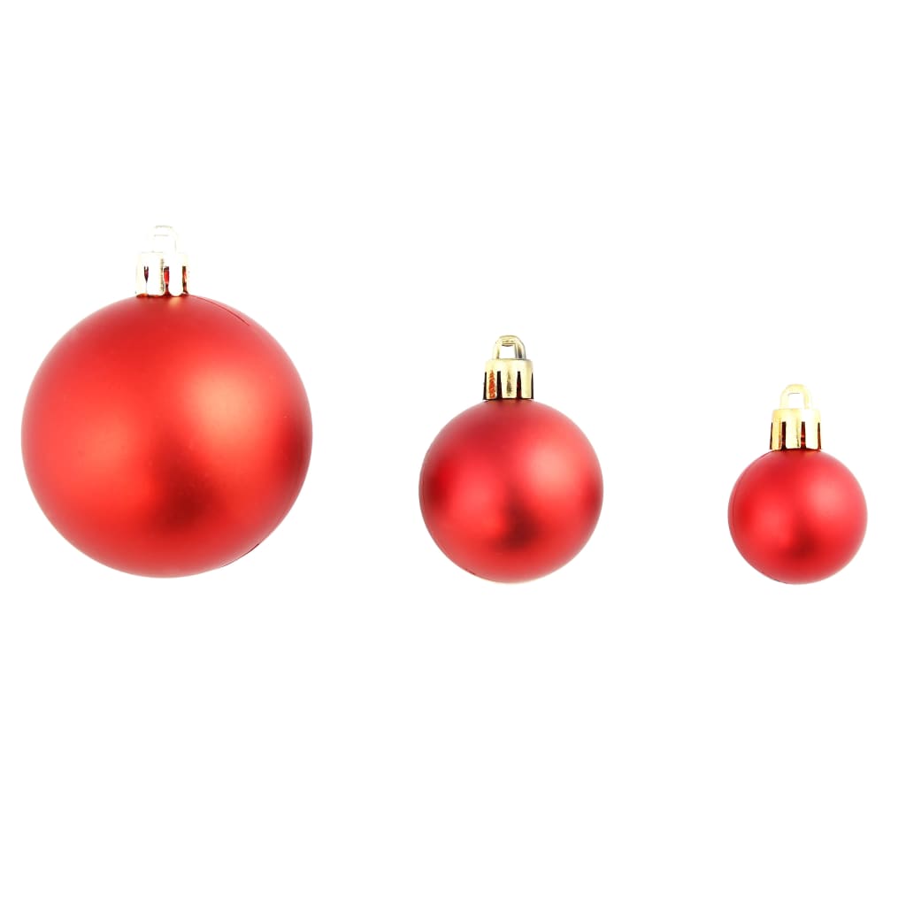 100 Delige Kerstballen Set 3/4/6 CM Rood