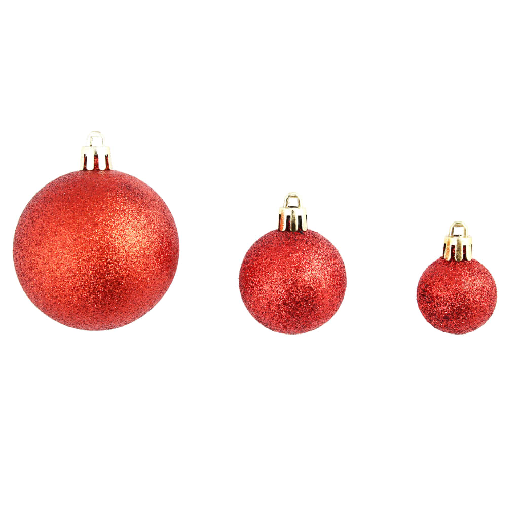 100 Delige Kerstballen Set 3/4/6 CM Rood