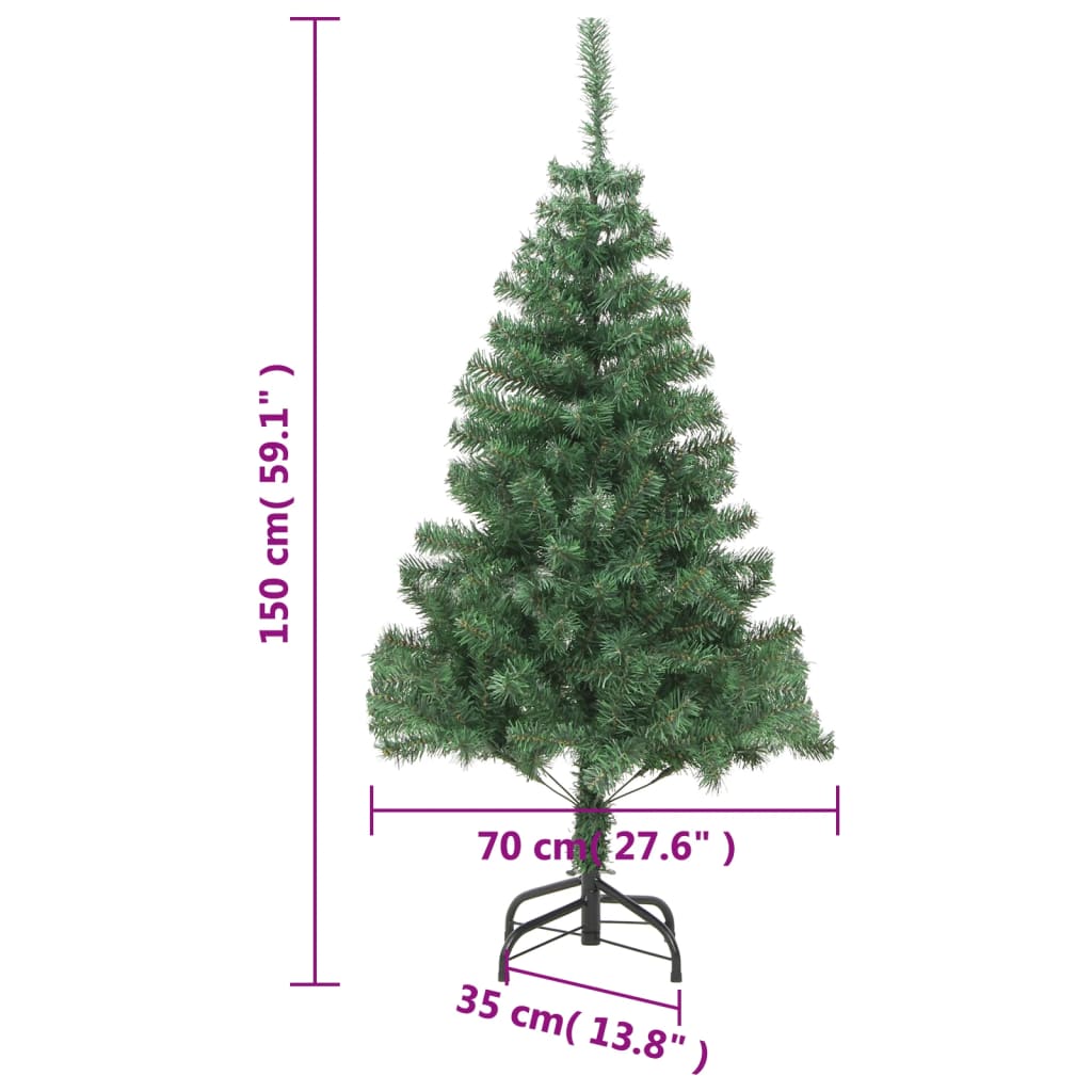 Kunstkerstboom met standaard 380 takken 150 cm