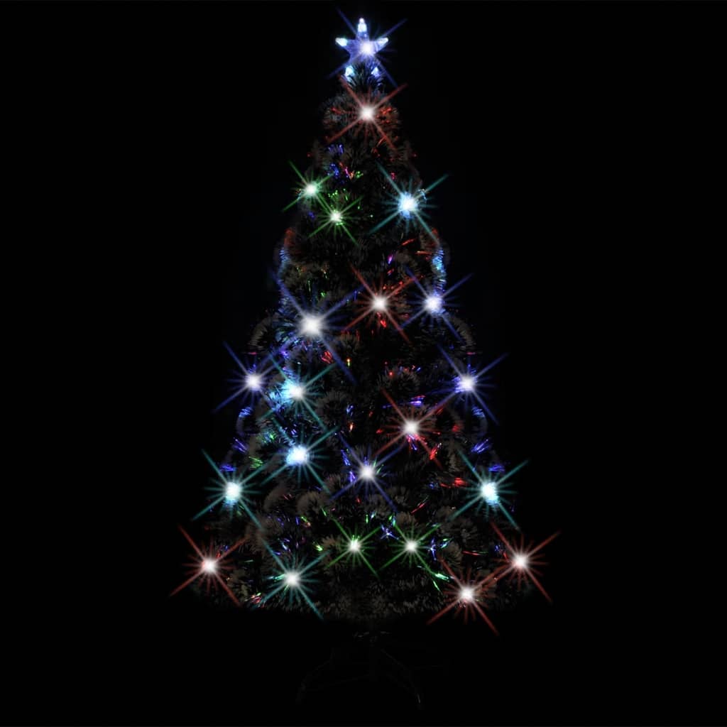 Kerstboom met LED en standaard 150 cm glasvezel