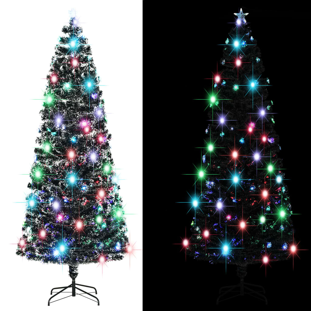 Kerstboom met LED en standaard 240 cm glasvezel