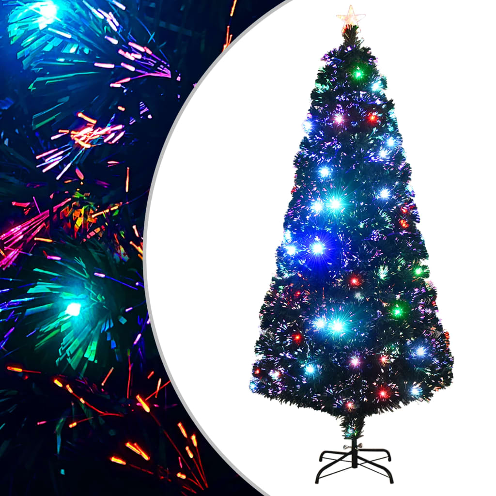 Kerstboom met LED en standaard 180 cm glasvezel