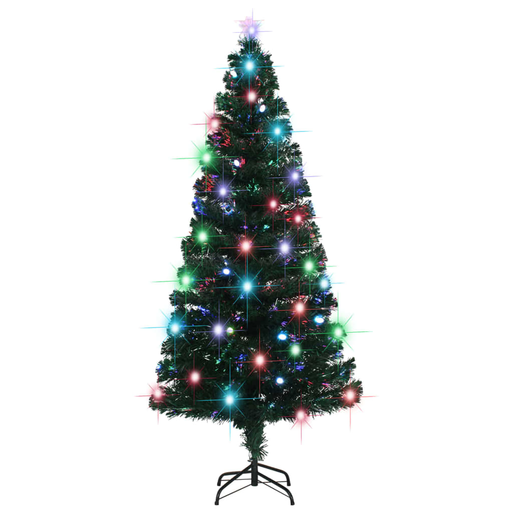 Kerstboom met LED en standaard 180 cm glasvezel