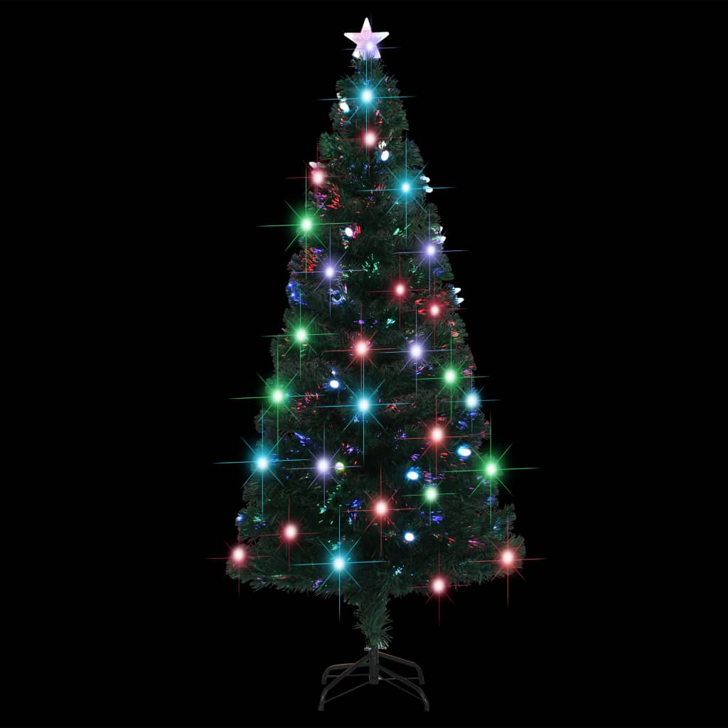 Kerstboom met LED en standaard 180 cm glasvezel