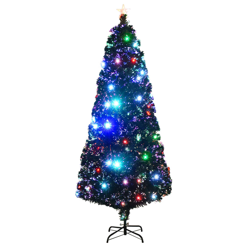 Kerstboom met LED en standaard 210 cm glasvezel