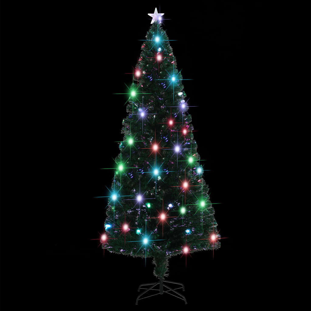 Kerstboom met LED en standaard 210 cm glasvezel