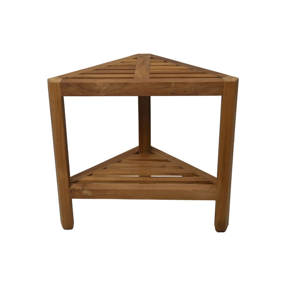 Decoratieve hoekkruk 46x30x46,5 Natuurlijk Teak