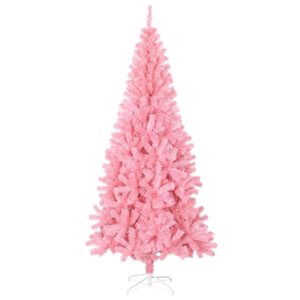 Kunstkerstboom met standaard 180 cm PVC roze